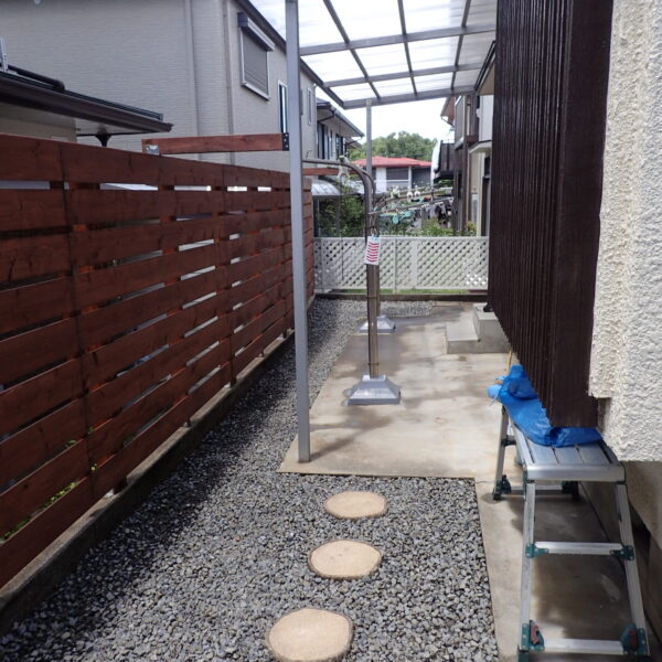 堺市南区　虫を気にせず遊べる庭完成！