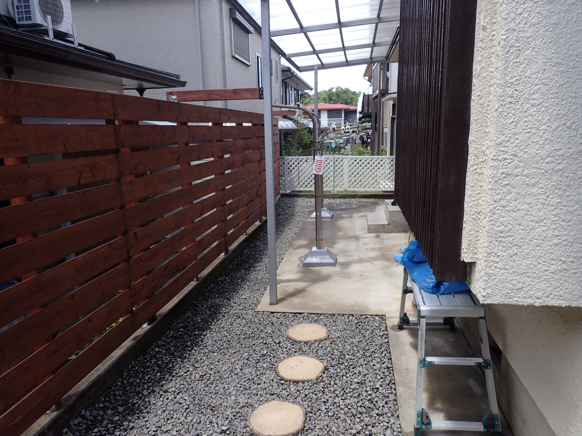 堺市南区　虫を気にせず遊べる庭完成！