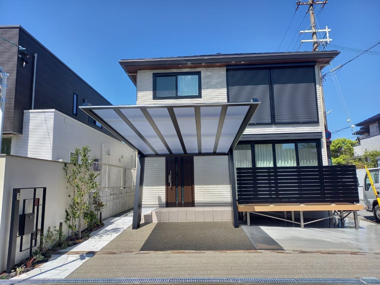 大阪堺の外構工事 庭リフォーム 新築外構 外庭 西川技建