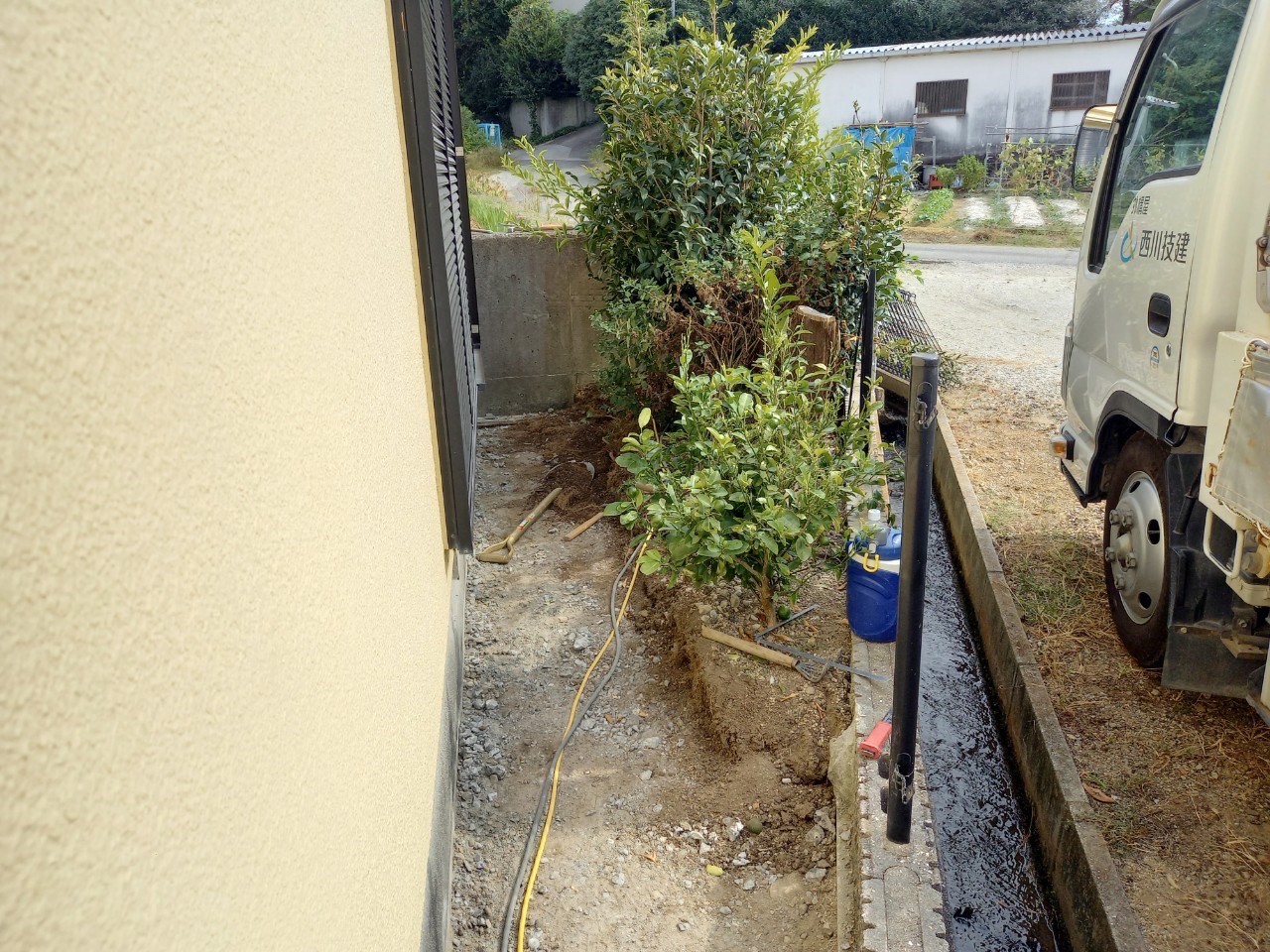 大阪堺の外構工事 庭リフォーム 新築外構 外庭 西川技建